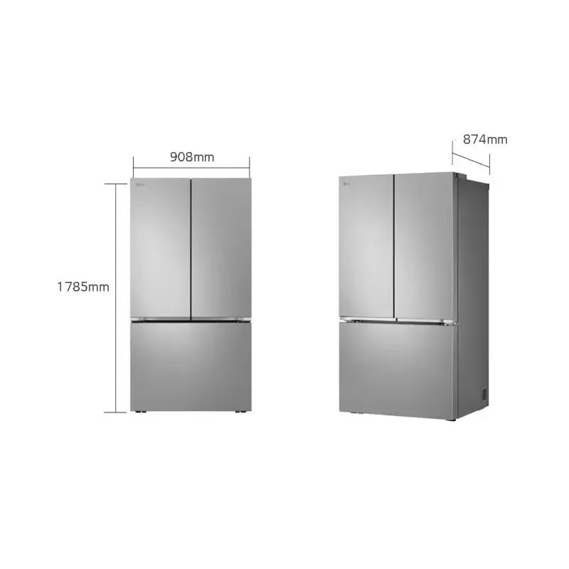REFRIGERADORA LG SMART INVERTER DE 32Pᶟ DE PUERTA FRANCESA VF32BLRH